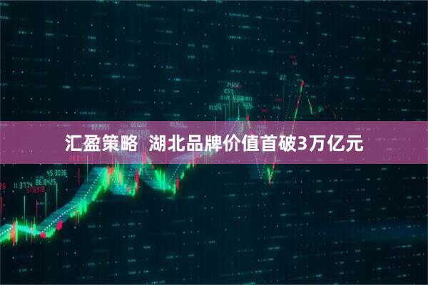 汇盈策略  湖北品牌价值首破3万亿元